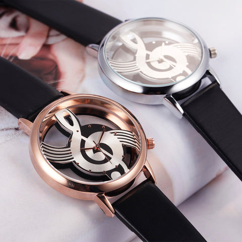 Image of Stylish Treble Clef (G Clef) Musical Watch