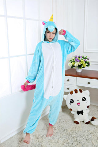 Image of MAGICAL STARRY PURPLE & RAINBOW COLOR UNICORN ONESIE