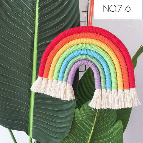Image of Kids Room Rainbow Hanging Decoration Rainbow Wall Hanging Decor