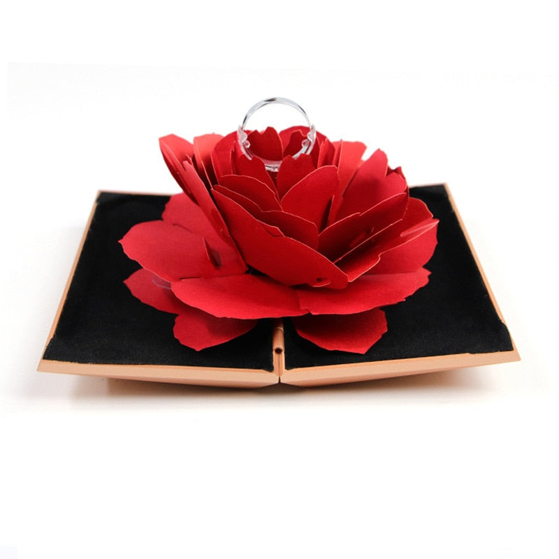 Red Rose Ring Box