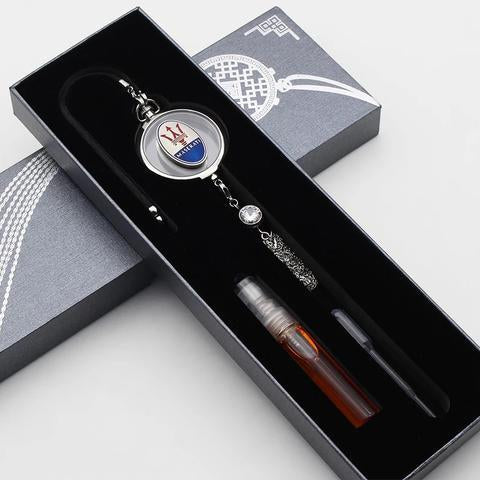 Image of Car Air freshener Perfume Bottle Auto Diffuser DIY Logo