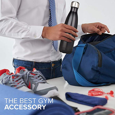 Image of 750ml Sports Wall Water Bottle Simple Non Insulated Stainless Steel