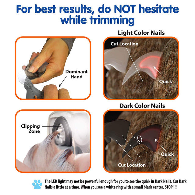 Professional Illuminated Pet Nail Clipper