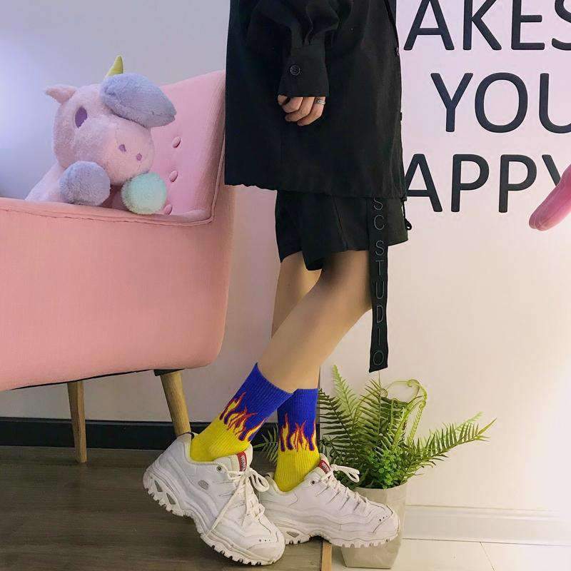 Cora Flame Socks
