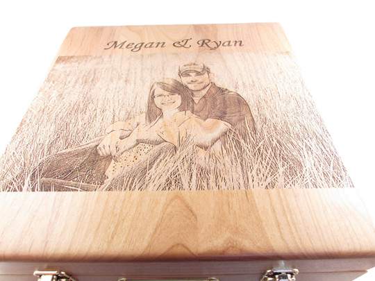 Wine Bottle Presentation Box with Goblets