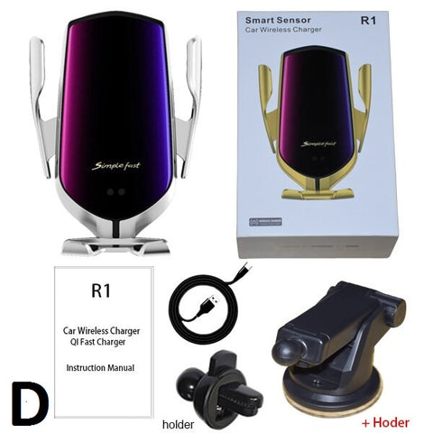 Image of 360 Rotation QI Silicone Pad Wireless Fast Car Charger Wireless Car Phone Holder