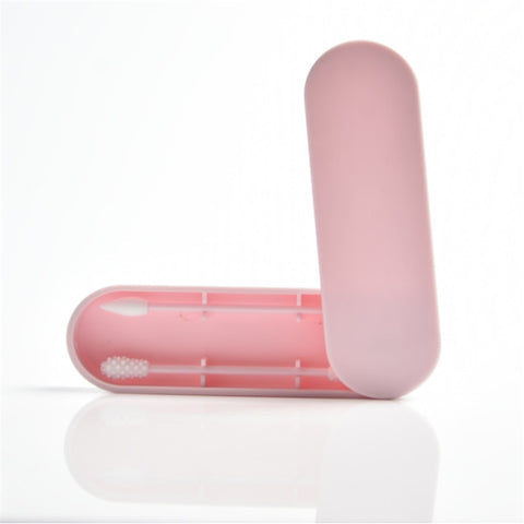 Image of 2Pcs Reusable Cotton Swab Ear Cleaning Cosmetic Silicone Buds
