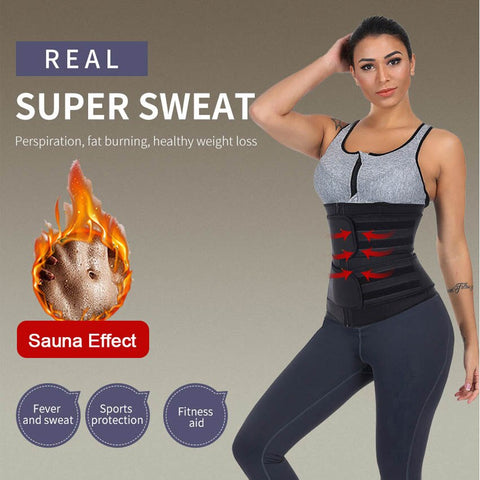 Image of Neoprene Waist Trainer Body Shaper Slimming Wrap Belt Sauna Waist Trainer