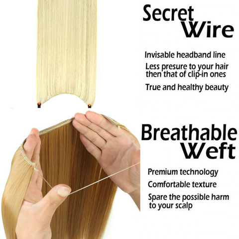 Image of Invisible Halo Hair Extensions