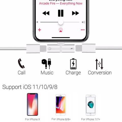 Image of IPhone Charge and Audio Adaptor