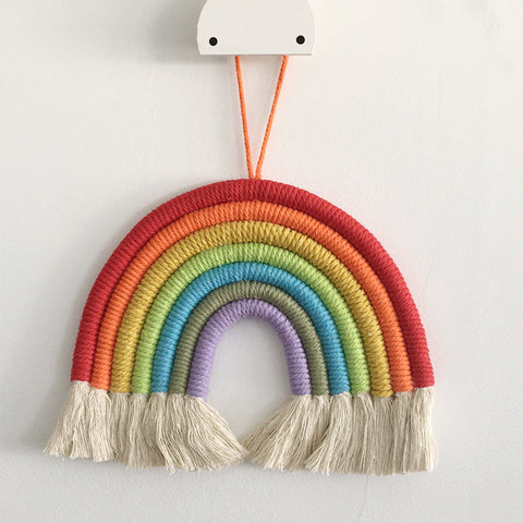 Image of Kids Room Rainbow Hanging Decoration Rainbow Wall Hanging Decor