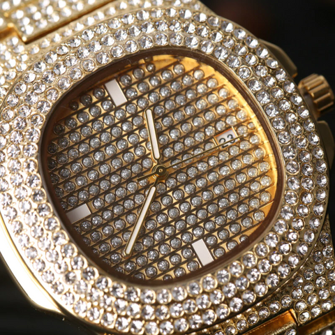 Image of Luxury Hip Hop Diamond Cross Jewelry Combo Set