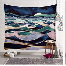 Image of Nature Landscape Inspired Indoor Wall Art Tapestry
