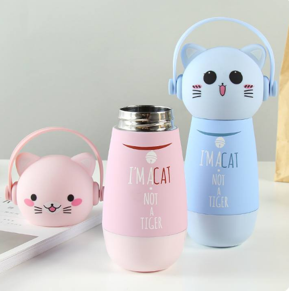 Cat Insulated Thermos Water Bottles