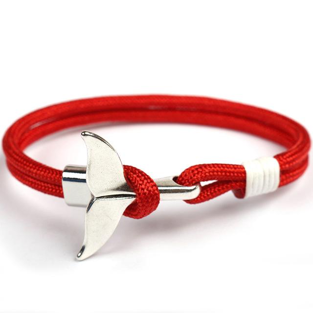 Paracord Whale Tail Hope Bracelet
