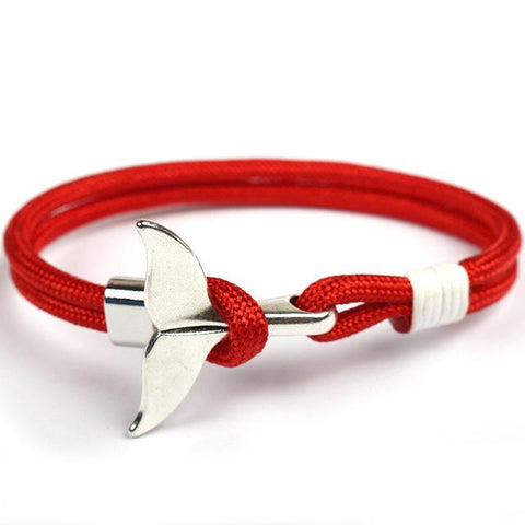 Image of Paracord Whale Tail Hope Bracelet