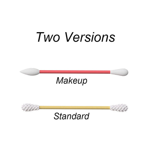 Image of 2Pcs Reusable Cotton Swab Ear Cleaning Cosmetic Silicone Buds
