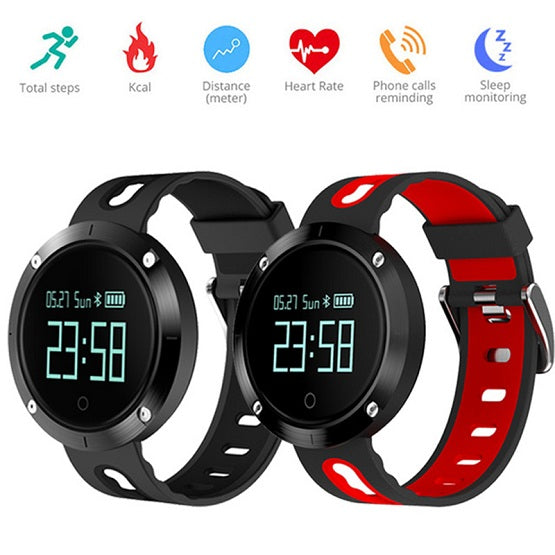 Waterproof Smart Fitness Bracelet Tracker and Heart Rate Blood Pressure Monitor