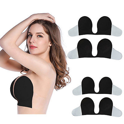 Image of Invisible Backless Adhesive Push Up Bra