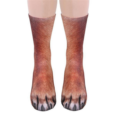 Image of Animal paw crew socks
