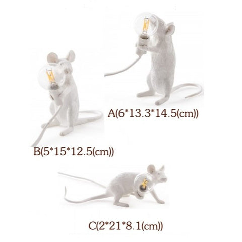 Image of Mouse Resin Table Lamps