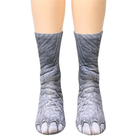 Image of Animal paw crew socks