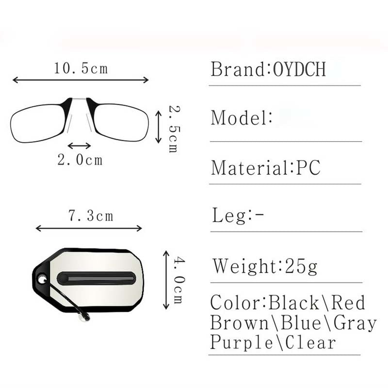 Reading Glasses -Carry The Key Chain