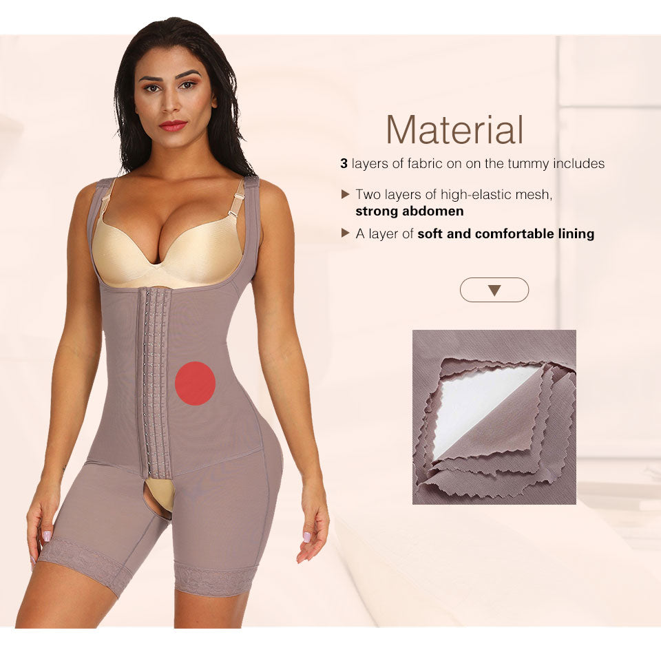 Lover Beauty Women Full Body Shaper Seamless Thigh Corset Tummy Control Underbust