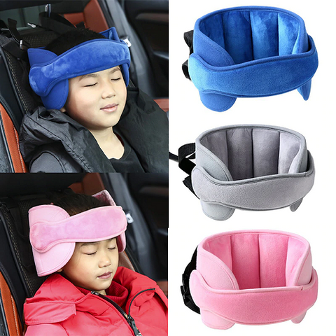 Image of Kids Car Set Head Supporter with Adjustable Belt