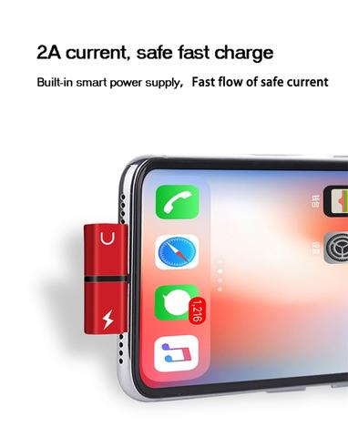 Image of IPhone Charge and Audio Adaptor