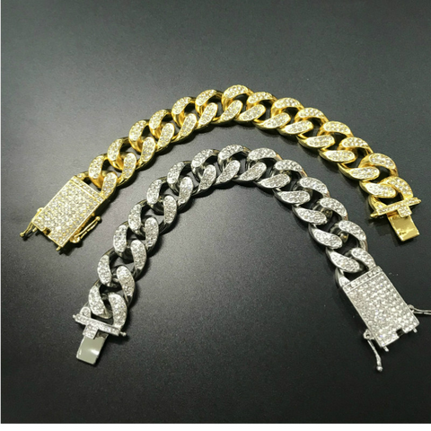 Image of Luxury Hip Hop Diamond Cross Jewelry Combo Set