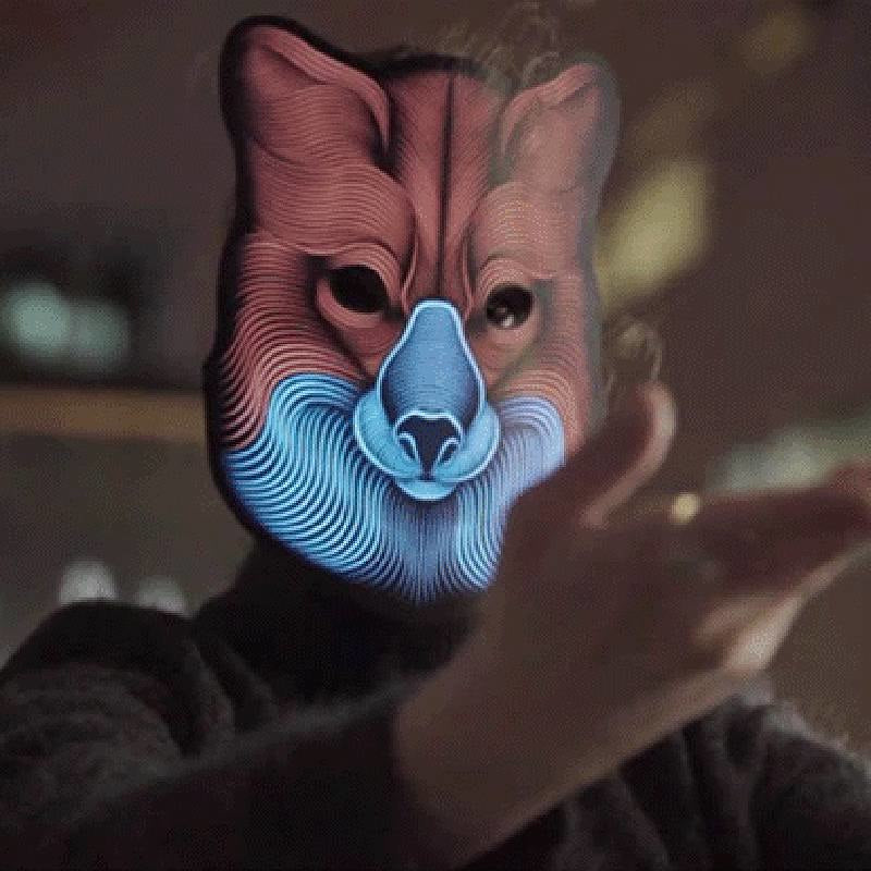 SOUND REACTIVE LED MASK