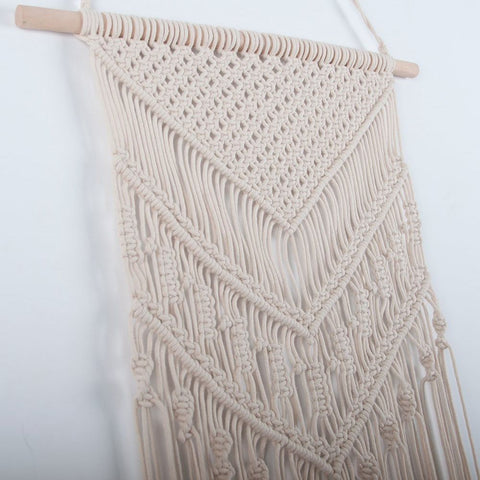 Image of Macrame Woven Wall Hanging Boho Chic Bohemian Home Geometric Art Decor
