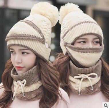 Image of Beanie Hat with Scarf and Mask