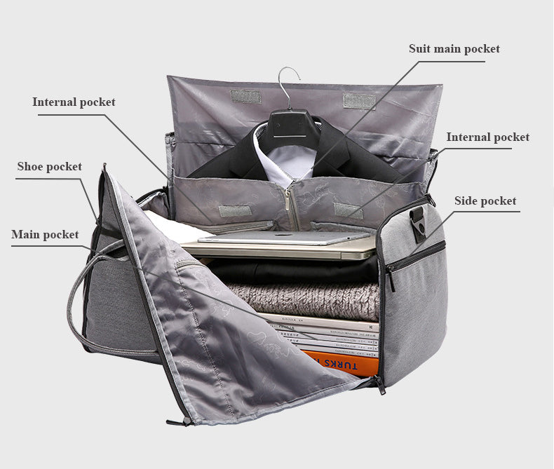 2 in 1 Garment + Duffle Bag