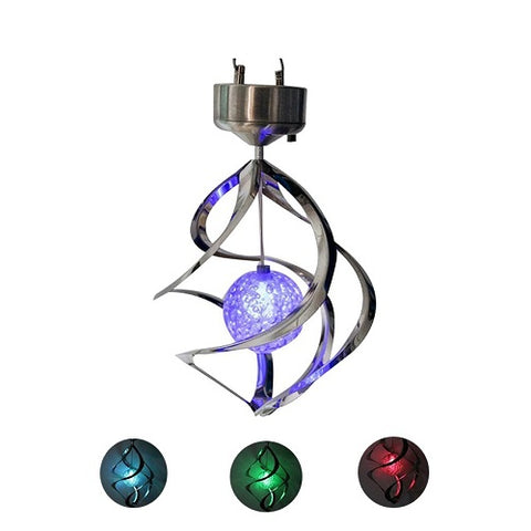Image of LED Color Changing Solar Wind Chime Light