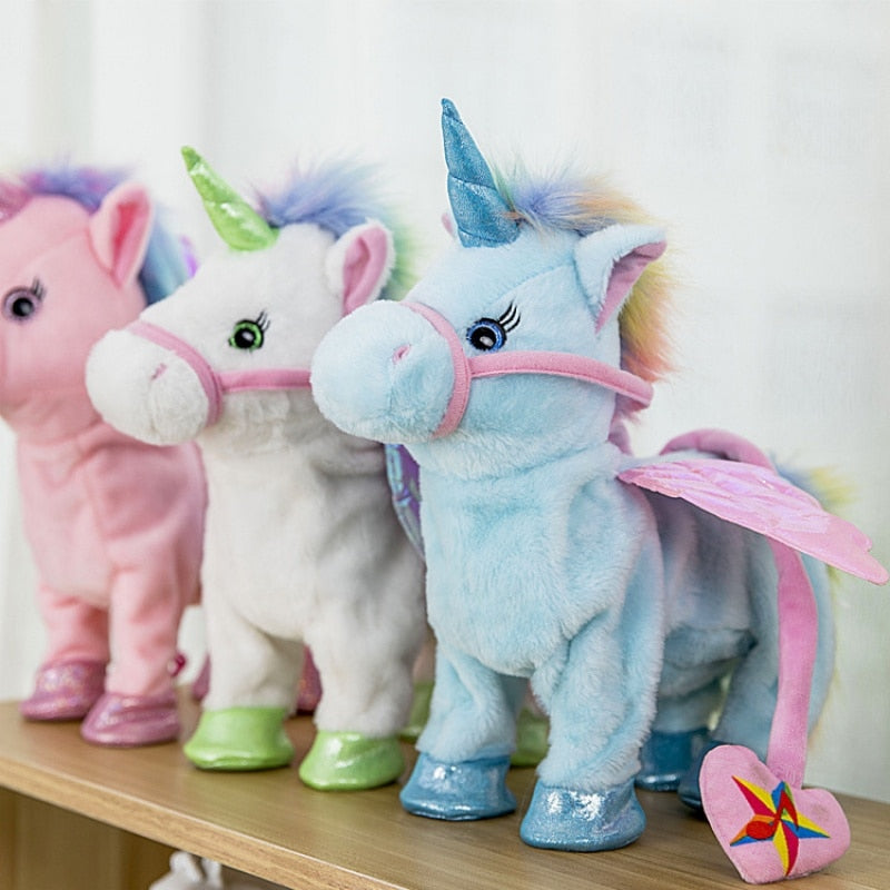 Electric Walking Unicorn Plush Toy