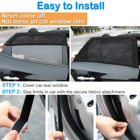 Image of 2 Pcs Car Window Cover