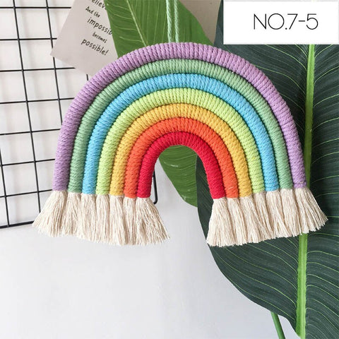 Image of Kids Room Rainbow Hanging Decoration Rainbow Wall Hanging Decor