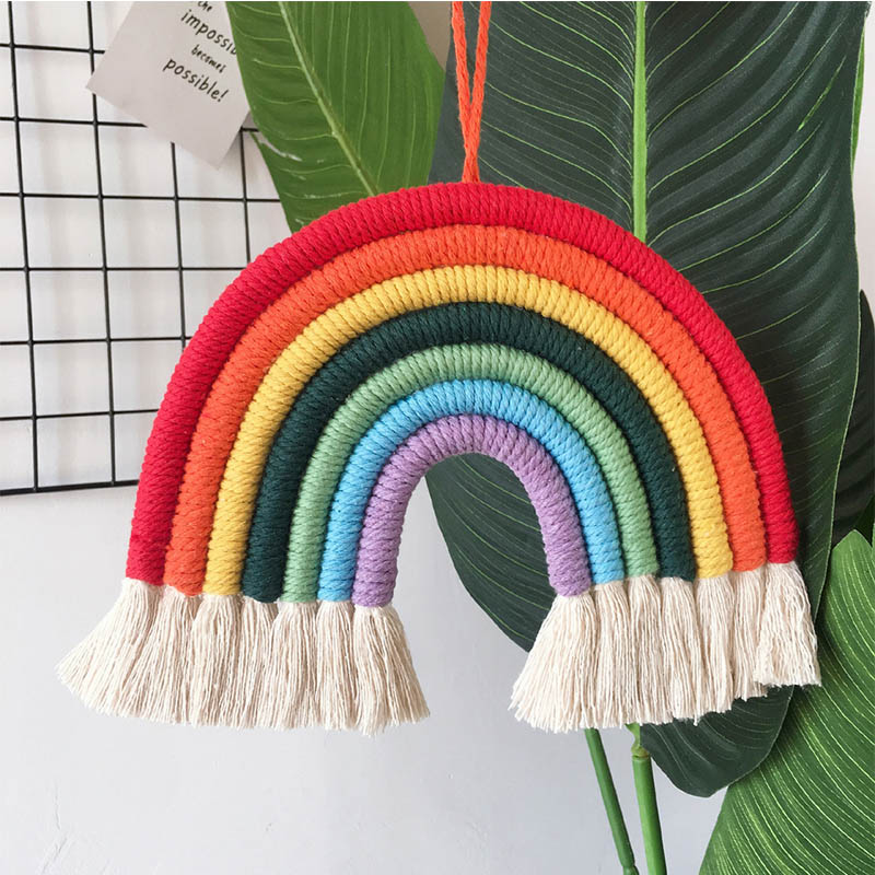 Kids Room Rainbow Hanging Decoration Rainbow Wall Hanging Decor
