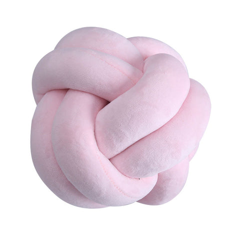 Image of Handmade Knot Ball Pillow