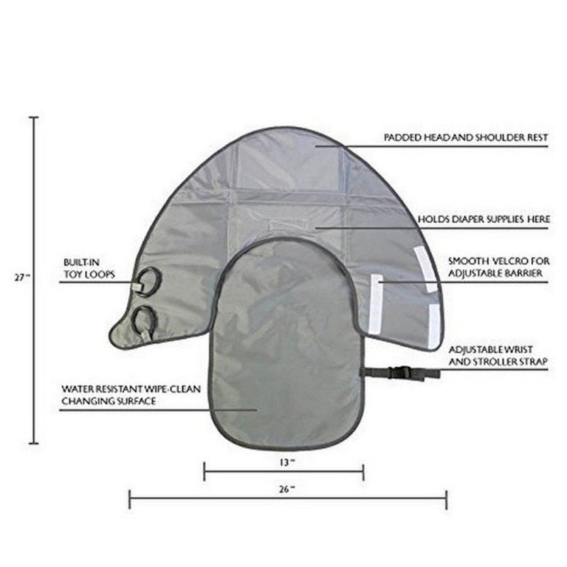 Foldable Changing Pad and Diaper Bag