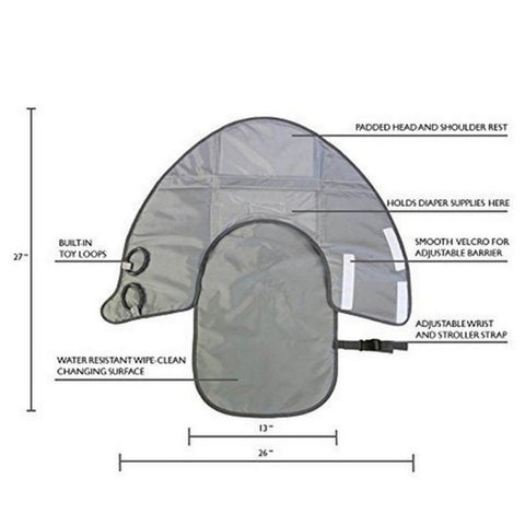 Image of Foldable Changing Pad and Diaper Bag