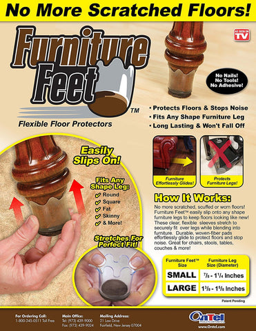 Image of Furniture Feet Protector Pads - 8 Pack