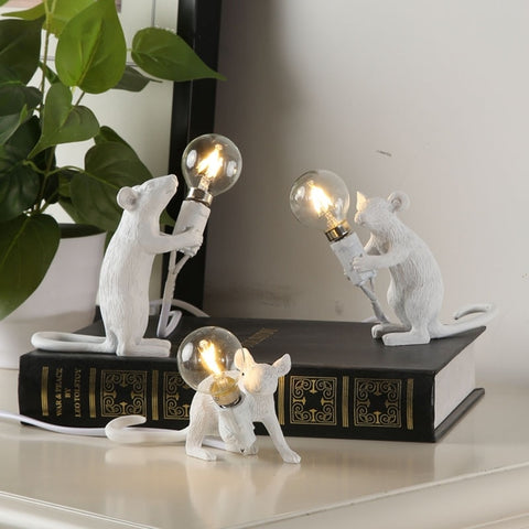 Image of Mouse Resin Table Lamps