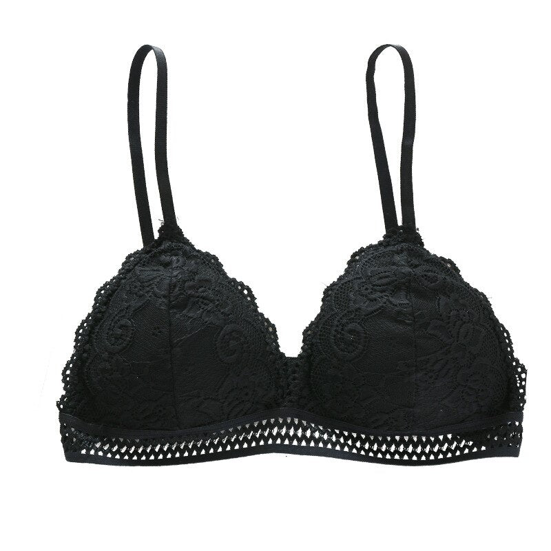 Sexy Deep V Lace Bra Wireless