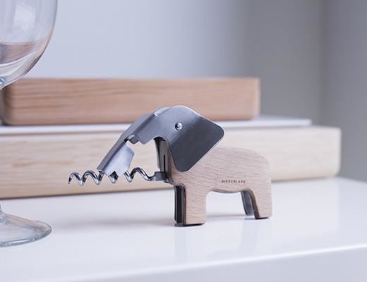 Personalized Wooden Elephant Corkscrew