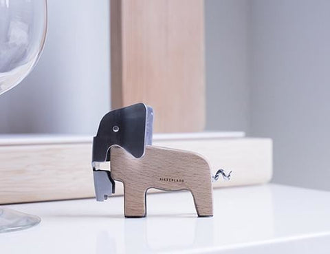 Image of Personalized Wooden Elephant Corkscrew