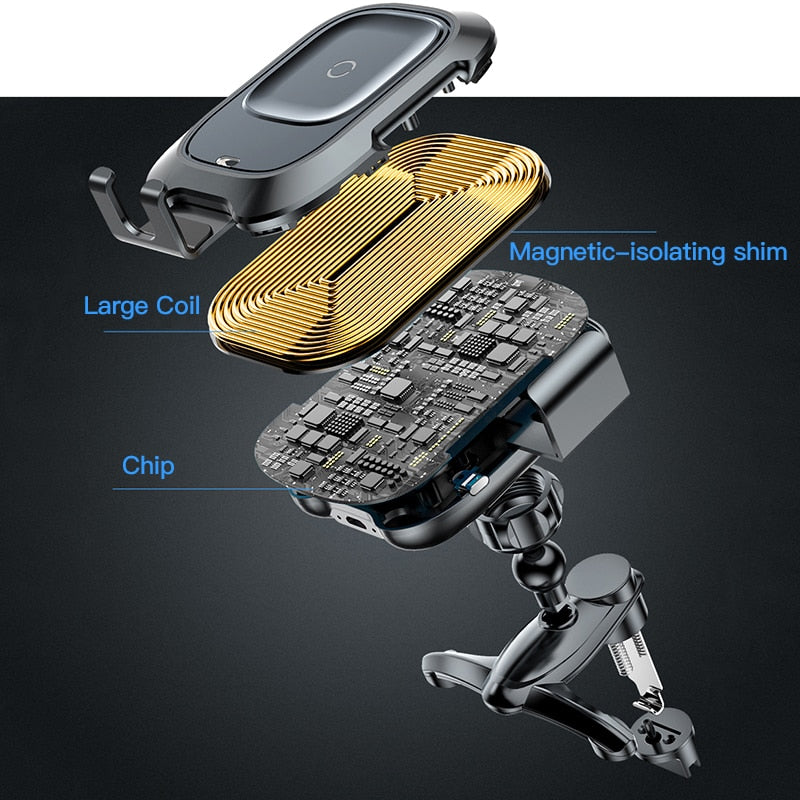 Intelligent Infrared Fast Wireless Charging Car Phone Holder
