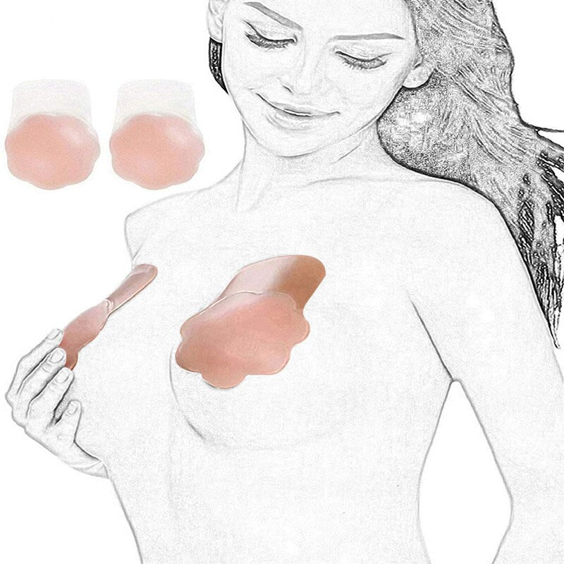 2018 latest design fashion lift breast push-up silicone sexy nipple cover
